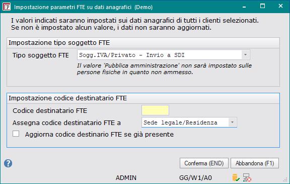 N.B.: nel caso in cui non si disponga di un codice destinatario occorre lasciare il