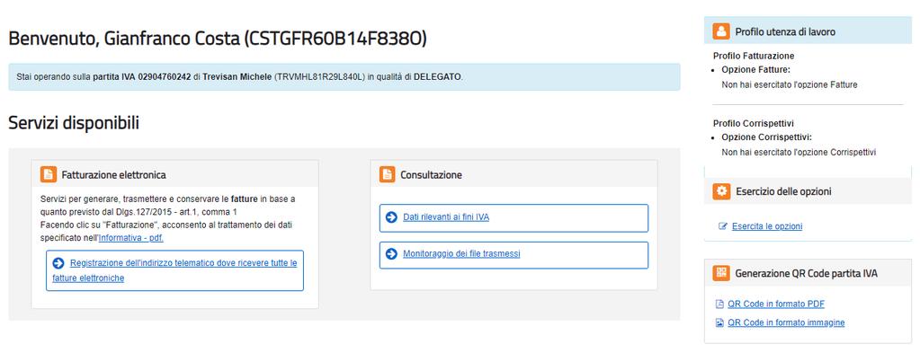 QR-Code Agenzia Entrate Generazione