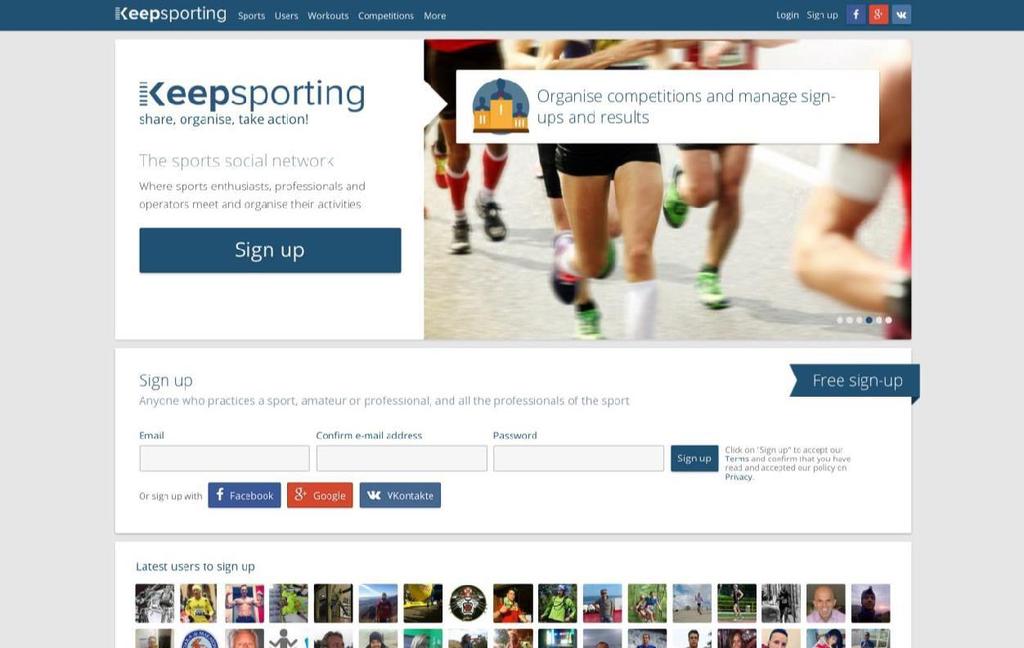 Keepsporting La più grande piattaforma per organizzare e gestire eventi