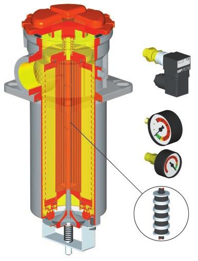 D e s c r i z i o n e 250 La serie dei filtri SF2 250 è stata progettata e realizzata per essere utilizzata sulla linea d aspirazione delle pompe oleodinamiche, è prevista per il montaggio sul