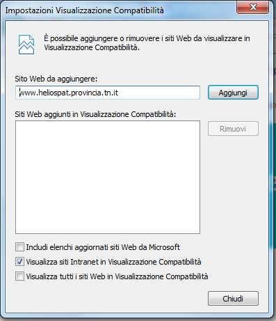 Tuttavia accade talvolta che le versioni successive diano problemi di accesso e che dicano che il browser non supporta il programma. In tal caso occorre seguire la seguente procedura: 1.