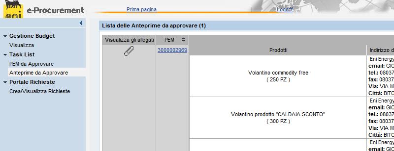 Approvare le anteprime delle personalizzazioni In caso di richiesta di materiale personalizzabile il fornitore sottopone all approvazione del richiedente le anteprime delle personalizzazioni.