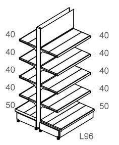 DIMENSIONI: L70 X 114,5 X 220H 376,00 DIMENSIONI: 96 X 114,5 X 220H 376,00 Ogni composizione deve prevedere un