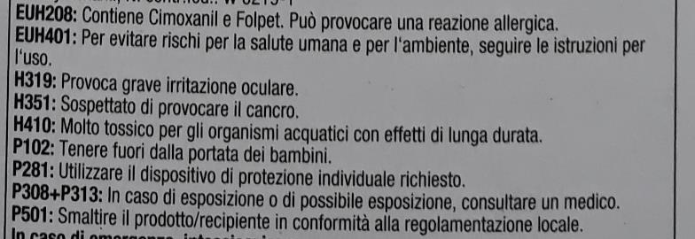 le istruzioni per lo stoccaggio adeguato nonché lo smaltimento sicuro del prodotto fitosanitario e dell imballaggio 18. la data di scadenza 19.