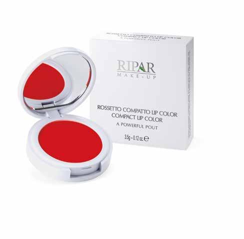 ROSSETTO COLATO Il Rossetto Colato Ripar veste le labbra con un film dal colore brillante e intenso, dalla copertura impeccabile e a lunga tenuta, conservandole idratate e morbide.