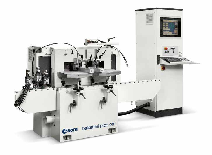 BALESTRINI PICO OM TENONATRICE-MORTASATRICE CNC Tenonatrice-mortasatrice a controllo numerico compatta, ideale per la realizzazione di