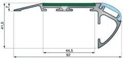 Profiles and Accessories for Eline and LED GUIDES Profili e Accessori per Eline e LED GUIDES 82212 3,00 mt. (profile with/profilo con: PVC) 82212/1 1,00 mt.