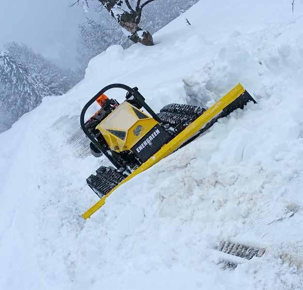 safe machine to work on slopes up to 50 in all