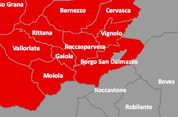 agricoltura intensiva specializzata: Busca, Caraglio, Castellar, Revello. I Comuni con più di 7.