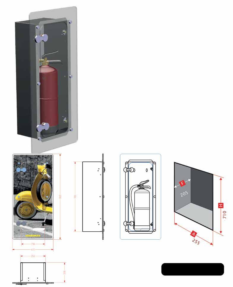 CASSETTA PORTA ESTINTORE Mod.