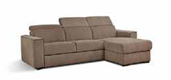 608-80% 322 Divano 3 posti maxi in tessuto sfoderabile, con chaise longue. Misure L 220 P 95/165 H 98 cm. HANNOVER 1.