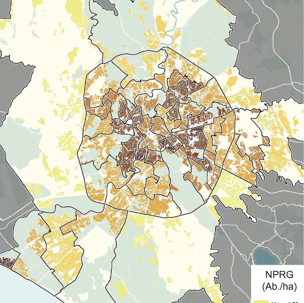 DISTRIBUZIONE DELLA POPOLAZIONE % Abitanti all esterno del GRA 1998