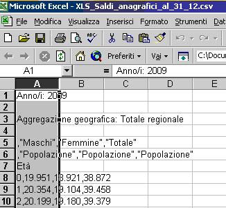 Pag. 6 di 10 Selezionare la colonna A e nel