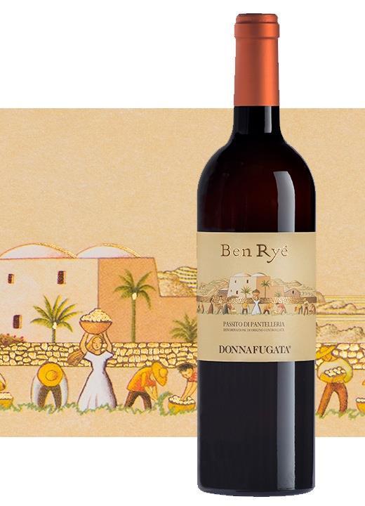 Donnafugata Ben Ryè One of the most appreciated sweet Italian wines in the world Made from Zibibbo grapes, grown on vines trained using the traditional alberellopantesco bush-training