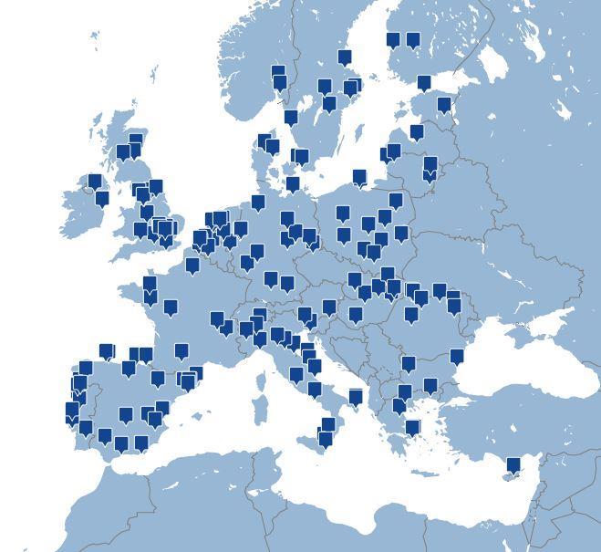 URBACT nella UE 52 reti tematiche (3 bandi) 500 partner da 26 Stati Membri + Norvegia & Svizzera