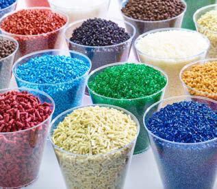 Per la produzione vengono utilizzati granulati standard, oltre che i materiali plastici