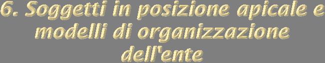 1. L'ente è responsabile per i reati commessi nel suo interesse o a suo vantaggio: a) da persone che rivestono funzioni di rappresentanza, di amministrazione o di direzione dell'ente o di una sua