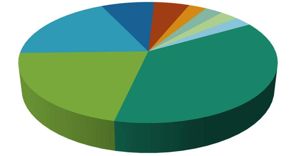 Sezione Farmaco Distribuzione ATC I livello - AUSL Reggio Emilia M 17,5% N 20% B 10% A 7,5% C 5% J 37,5% R 2,5%