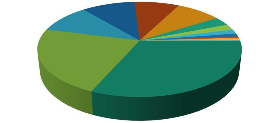 Sezione Farmaco Distribuzione ATC I livello - AUSL Modena M B 10% 10% J 22,5% A 8,5% N 31,5% C 8,5% H 3% R 2% L 1,5% V 1% D