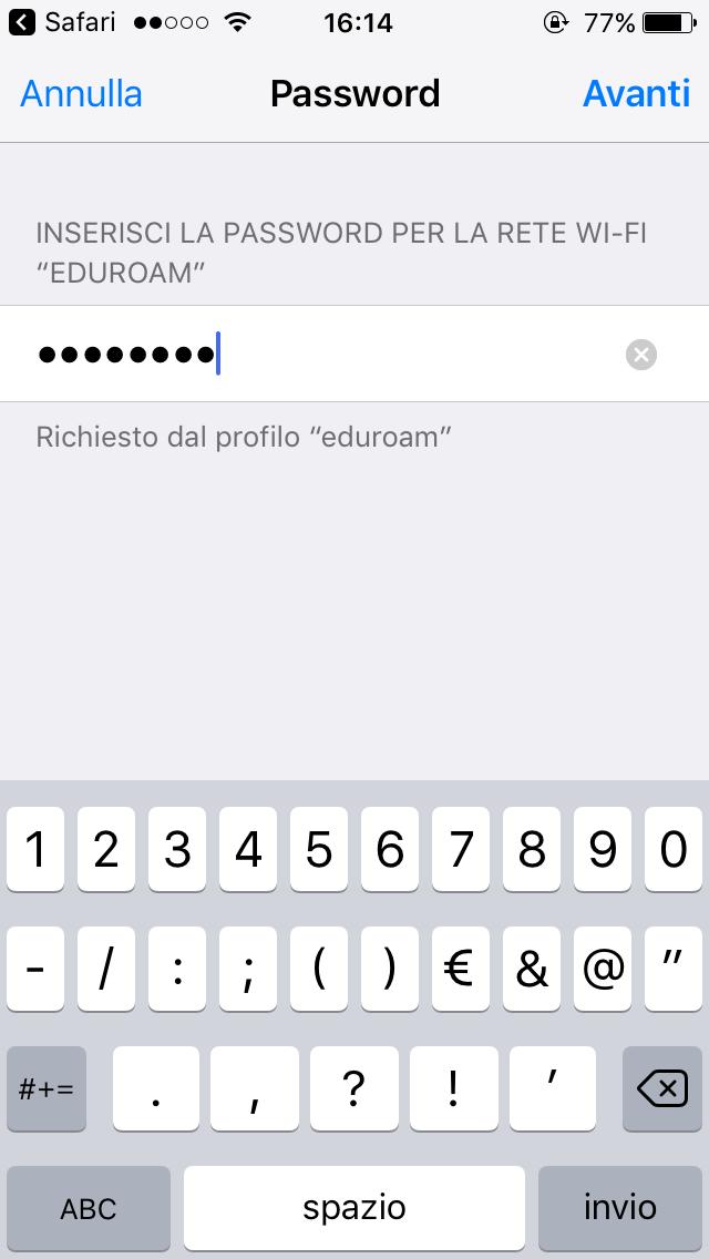 credenziali guest esempio: USERNAME: