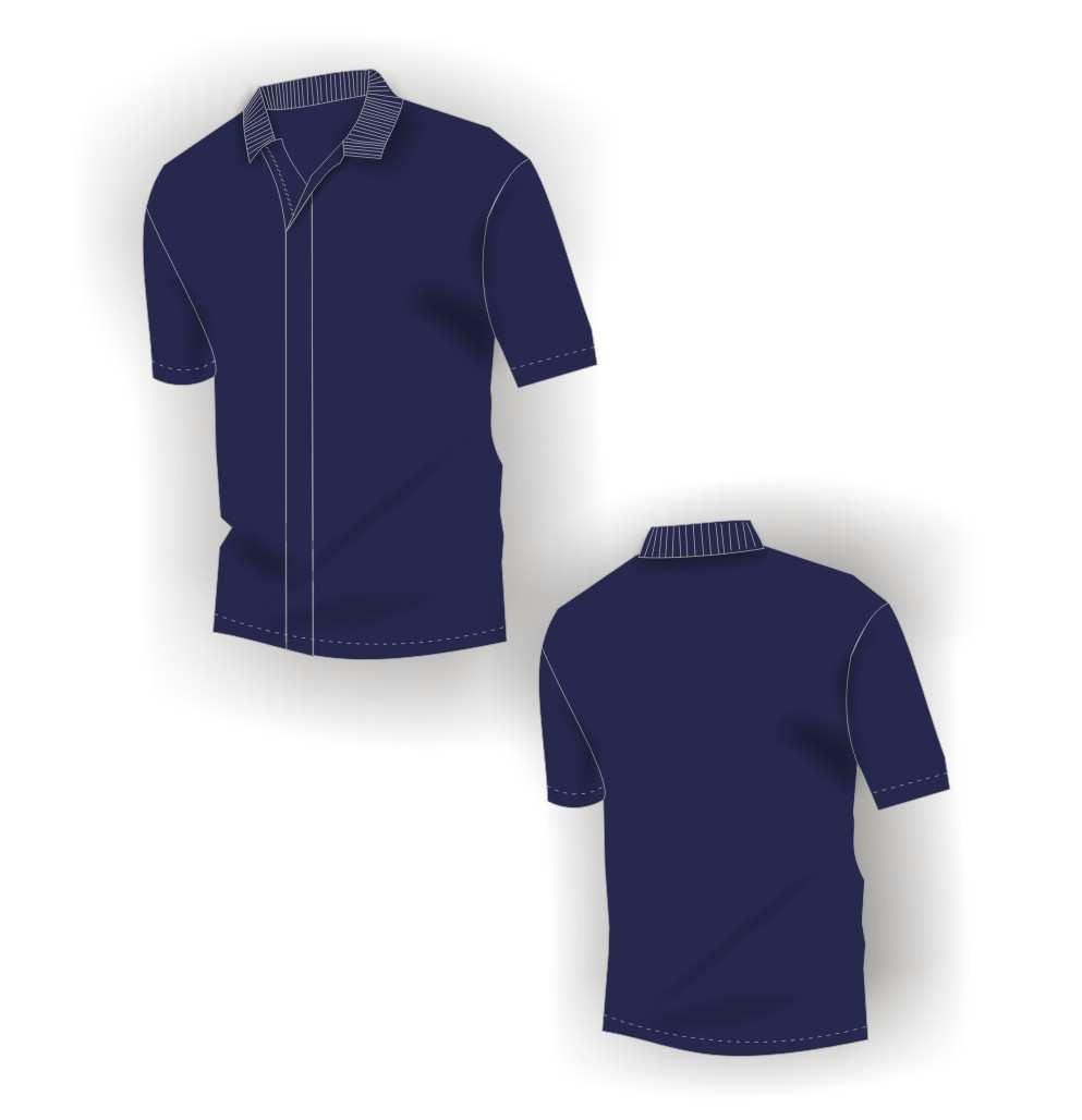 TIGLIO299PQO-38 TIGLIO299 MAGLIA A CAMICIA/POLO MANICA CORTA SAGOMATA BLU