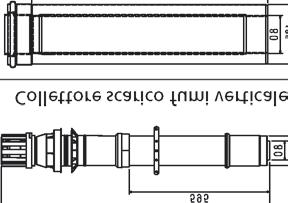 Accessori disponibili (misure espresse in mm) Collettore scarico fumi orizzontale Curva 90 Collettore scarico fumi