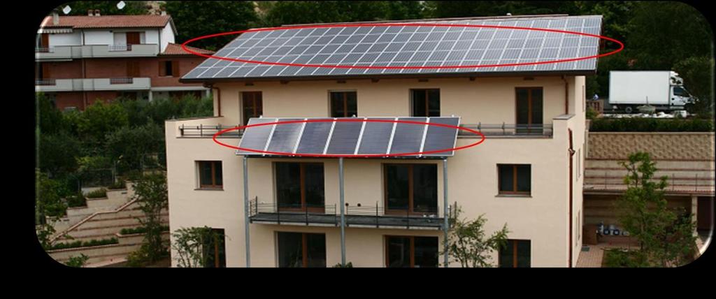 Il sistema fotovoltaico La produzione di energia avviene tramite: Pannelli fotovoltaici (150 m 2 per