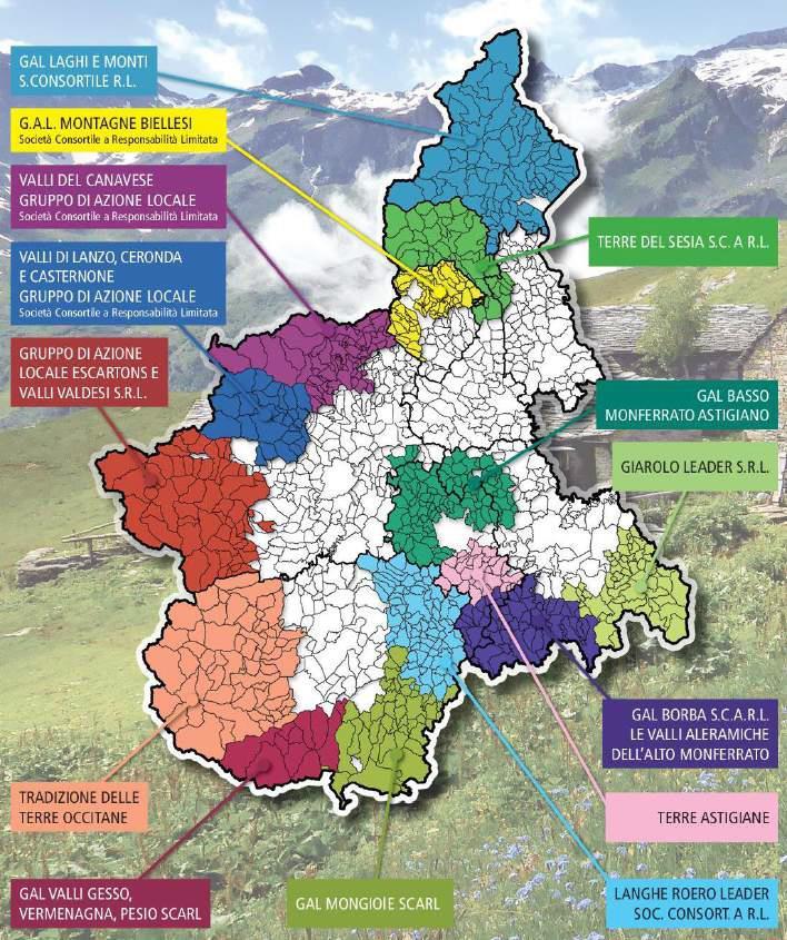 I 14 GAL sono riuniti in Asso Piemonte Leader L