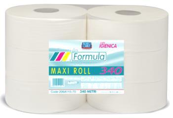 LINEA JUMBO ROLL METRI Ø mm ROTOLI PER JUMBO ROLL Maxi Roll 340 Pura cellulosa 03A110-75