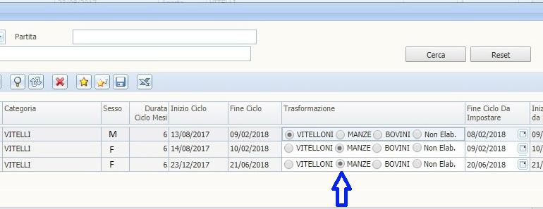 Novità 2019 Gestione semplificata delle trasformazioni È stata implementata la funzione che permette di gestire con estrema semplicità e rapidità il passaggio di categoria degli animali già inseriti