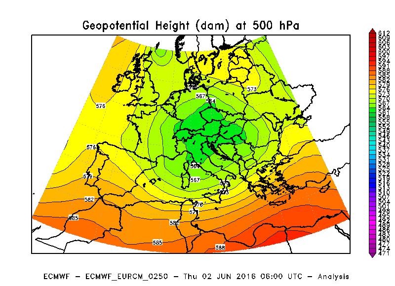 Considerazioni generali La situazione barica dei primi 4 giorni del mese è stata caratterizzata da una vasta area di bassa pressione sull Europa centrale (Figura 1), che ha direttamente interessato