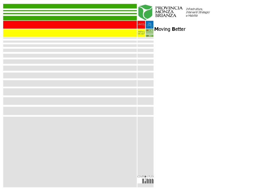 PROGETTO MOVING BETTER Indirizzi, strategie, obiettivi ed azioni per la mobilità