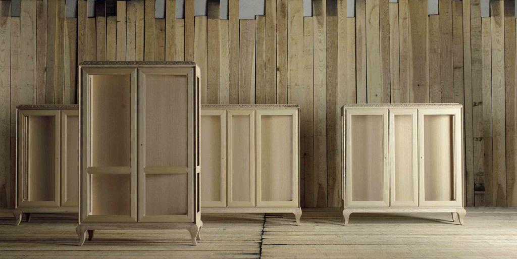 Forti spessori che fanno la differenza Thick, solid wood makes all the difference Il prodotto grezzo mette in evidenza la forza materica del legno massello, GiorgioCasa.