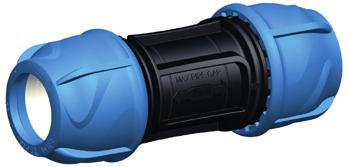senza smontaggio Ioneo per tubi in PE e PEX Acqua 1 Guarnizione: NBR per acqua potabile Colore: azzurro-nero Coice SP GP Peso D Sachet l2 20 1 158 400 18 1