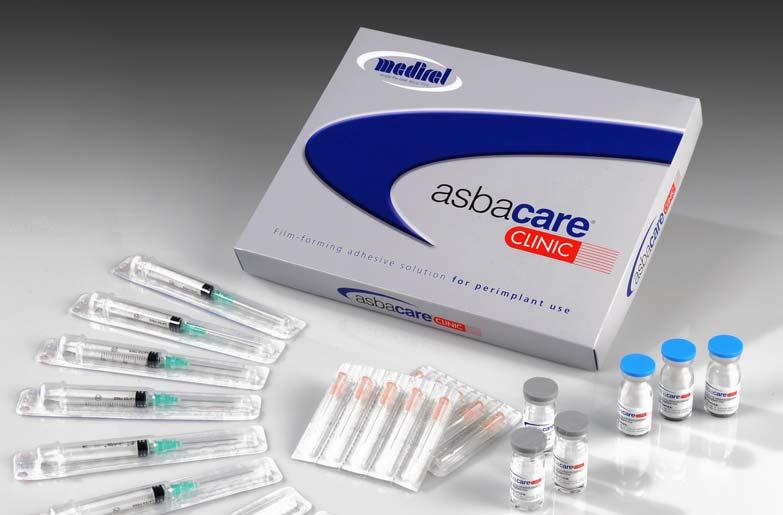 asbacare clinic Antibiotico locale con Tazobactam per il trattamento di perimplantiti asbacare clinic è una soluzione filmogena adesiva per uso perimplantare.