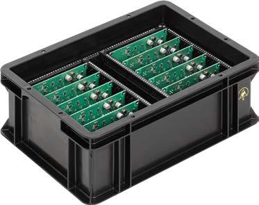 scheda a circuito stampato Rack-System 100 Per contenitori Blackline 200 300 mm longitudinale 400 300 mm longitudinale e