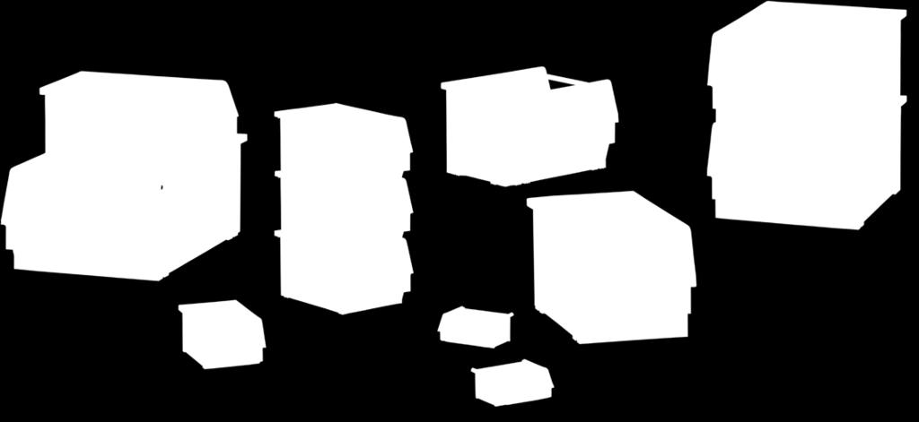 La serie Classicbox Black è caratterizzata da un elevata capacità, è accatastabile e presenta una stabilità dimensionale estremamente elevata in versione