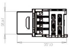 La presa non schermata Brand-Rex Categoria 6A è realizzata con il connettore RJ45 Keystone Jack Modello SIJ ad innesto rapido (codice A6CJAKU002) tool free conforme alle normative