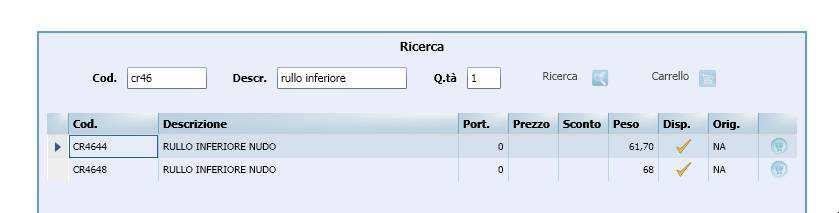 descrizione, l'importante è che il codice sia maggiore di 6