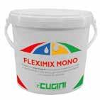 1mm FLEXIMIX MONOCOMPONENTE Rivestimento impermeabile monocomponente in polvere bianco, a base di leganti cementizi e resina polimerica, per