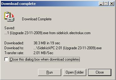 Click su Close 1) A download terminato apparirà un icona, (SidekickPc 2.