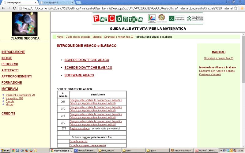 FORMAZIONE In Incontri formativi sono elencati titoli di argomenti trattati in occasione di attività di formazione fino ad ora rivolta ai docenti partecipanti al progetto.