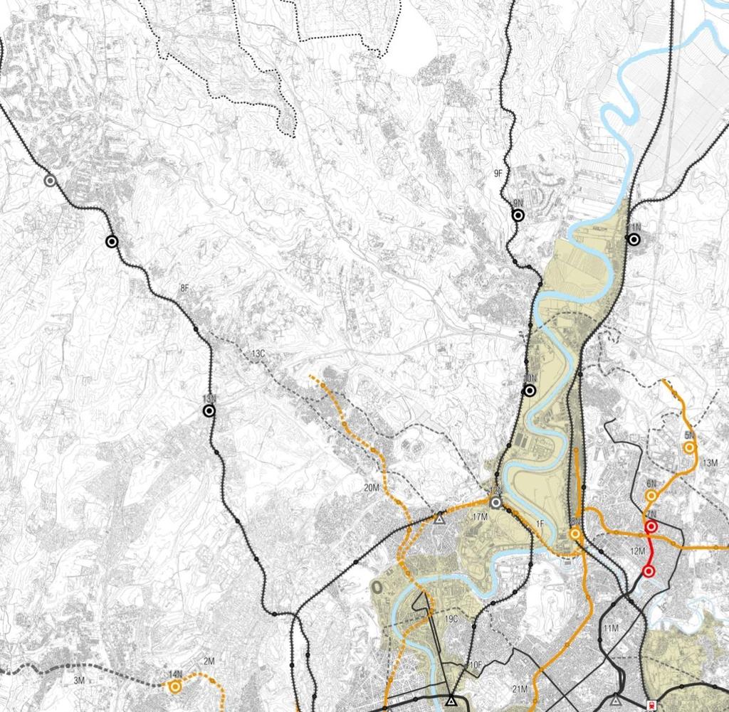 SISTEMA DELLA MOBILITÀ Roma - Viterbo FL3 La Storta Montebello FL1 Linea C2 Ipogeo