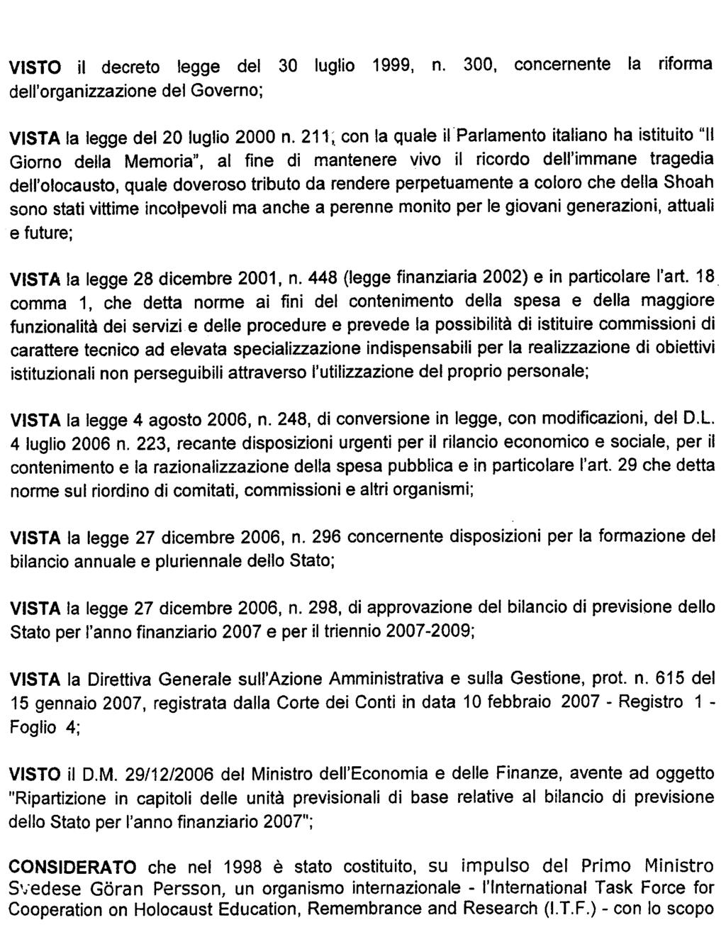 Decreto ministeriale 5 aprile 2007, n.