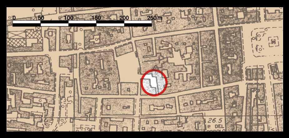 nella pagina precedente Varie forme di ceramica grigia ellenistica, rinvenute nello scavo di Empoli tutti i disegni sono dell autrice a destra Pianta del centro di Empoli con evidenziata Piazzetta