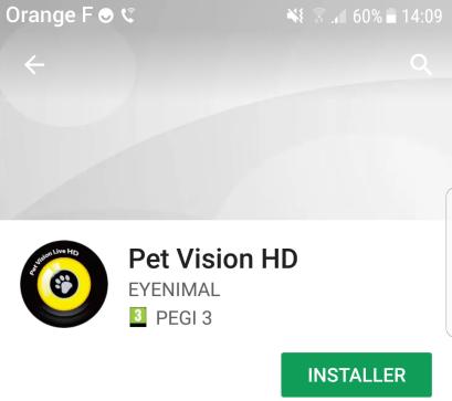 Scaricare e installare la app Cercare Pet Vision