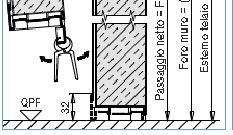 - Rostri di tenuta nella battuta dell anta sul lato cerniere. - Maniglia antinfortunistica colore nero con anima in acciaio e completa di placche con foro cilindro ed inserti per chiave tipo patent.