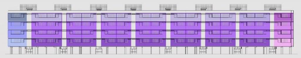 CASO STUDIO: EDIFICIO IN VIA UNIONE SOVIETICA (TIPOLOGIA A) A. coibentazione delle strutture opache verticali, del solaio di copertura, del solaio su pilotis B.