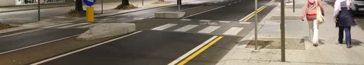 corsia ciclabile per i ciclisti «lepre» e marciapiede ciclopedonale per ciclisti «tartaruga» INTERVENTI
