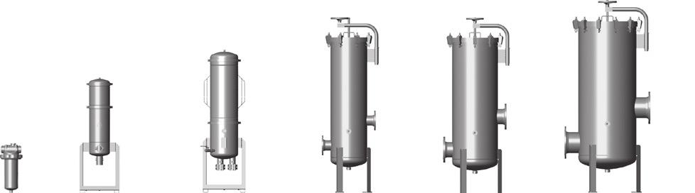lunghi anche in caso fluidi difficili da filtrare Flexmicron Standard: elementi per filtraggio in profondità spun spray (Melt-Blown) per il filtraggio graduato in profondità purezza elevata in un